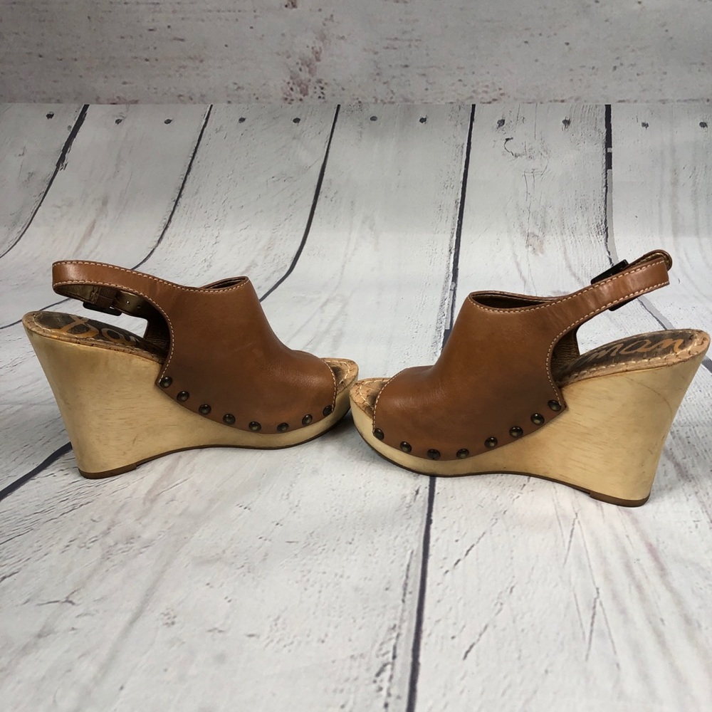 Sam Edelman wood wedges